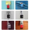 3 Code Combination Safe Locks Padlock Luggage Zipper Bag Backpack Handbag Suitcase Drawer Cabinet Lock ZS75 1Pcs(Sky Blue) view 4