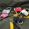 Colorful Combination Padlock Mini Lock for Suitcase Travel Bag Handbag Backpack Luggage Jewelry Box Gift ZS33 1Pcs(Rose Red) view 3