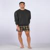 boxercraft Essential Cotton Flannel Boxer Shorts, with Fly Front Opening, 2XL, Black/Gold view 2