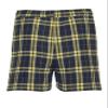 boxercraft Essential Cotton Flannel Boxer Shorts, with Fly Front Opening, 2XL, Black/Gold view 4