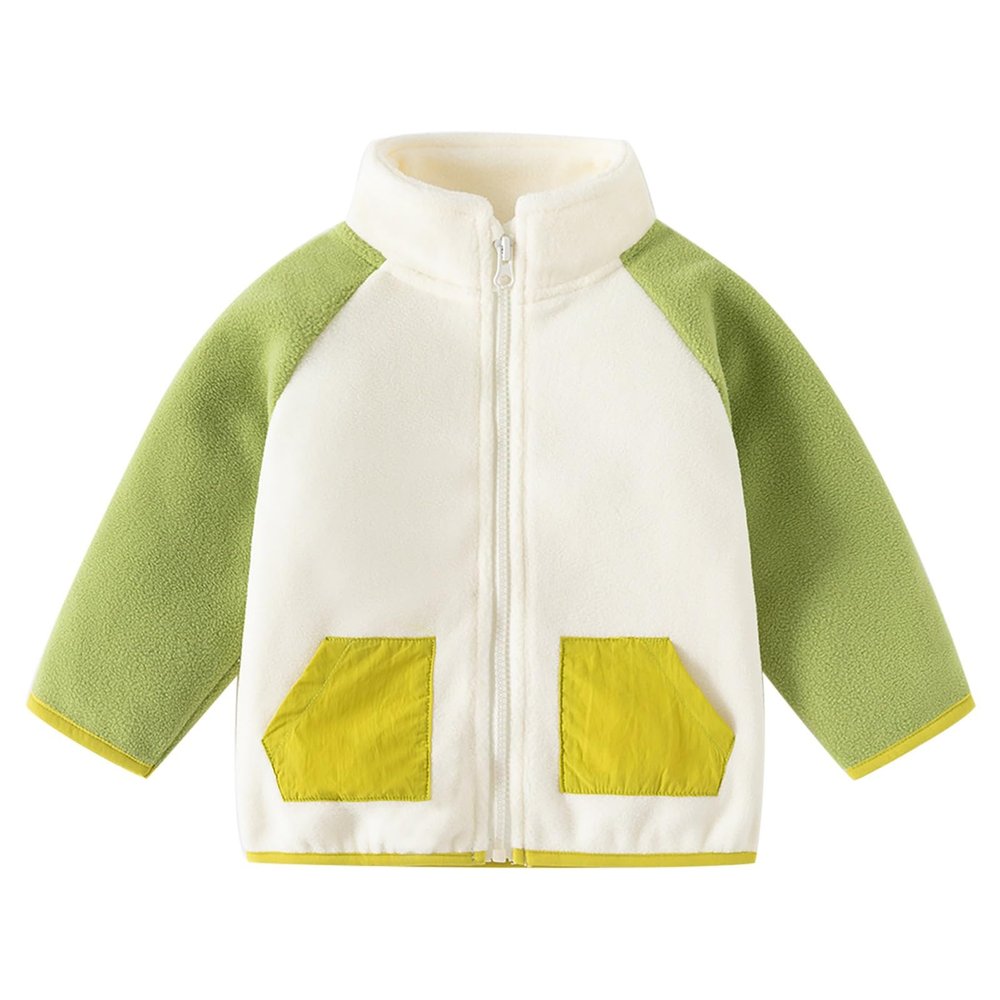 EnJoCho Girls Boys Fall And Winter Double Fleece Thickened Warm Shaker Jacket Girls Coat 5t (Green, 18-24 Months)