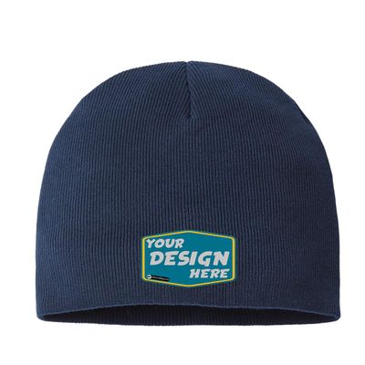 Atlantis Headwear Custom Comfort Beanie Navy