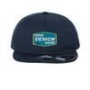 Custom Hat Atlantis Headwear Personal Custom Comfort Flat Bill Cap Fashion Hat Navy view 1