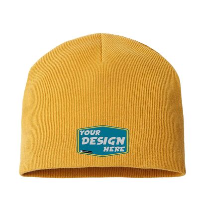 Atlantis Headwear Custom Comfort Beanie Fisherman Hat Outdoor Hat Mustard Yellow