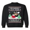 ALLNTRENDS Grandma Got Run Over by a Reindeer Funny Christmas Song Ugly Xmas Sweater Adult Sweatshirt (2XL, Black) view 1