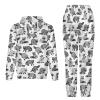 Nuclear Radiation Warning Sign Mens Track Suits Casual Sets 2 Piece Outfits Sweatsuit for Women Hooded Sweatshirt and Pants 6XL view 4