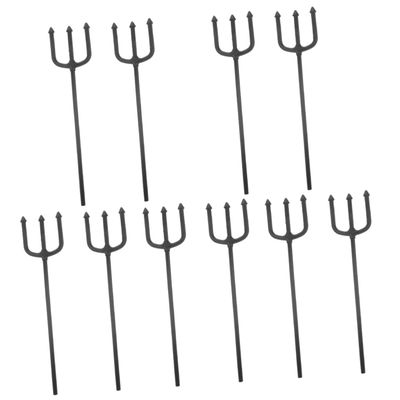 OKUMEYR 10pcs Devil Fork Prop for Halloween Cosplay Portable Lightweight Comfortable Devil Costume Accessory for Parties and Themed Events