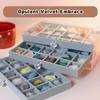 Acrylic Mineral Display Case - 3-Layer Rock Collection Box with 54 Grids & Velvet Lined Drawer | Anti-Tarnish & Dust-Proof Storage for Crystals, Gemstones, Fossils | Jewelry and Specimen Organizer view 4