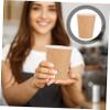 FOMIYES 50pcs Little Paper Cups Disposable Hot Water Cups Business Paper Drinking Kindergarten Water Container view 4