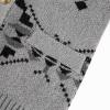 2024 Fashion Knitwear for Men's Sweater Coat Retro Lapel Button Plus Size Cable Knited Cardigan Henley Sweater Gray view 3