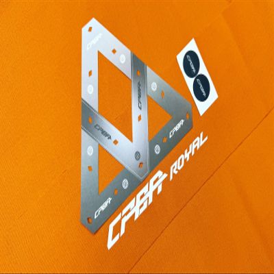 CPBA Competition Worsted Professional Pool Table Cloth  Fast Speed High Accuracy Pre-Cut Bed and Rails ([Royal Grade] Orange, 7' Pool Table)