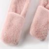 Kids Winter Hat Scarf Set, Unisex Kids Toddler Children Hat with Neck Warmer Winter Warm Accessory Mini Bear-Pink view 4
