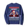 Merry Christmas Donald Trump Santa Family Xmas Ugly Sweater Sweatshirt view 1