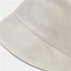 LINGYUXUAN Fashion Soft PU Leather Bucket Hat Men Women Waterproof Fisherman Cap Summer Outdoor Travel Hiking Sun Hats 2025(Beige) view 2