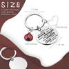 Good Luck Ladybug Gift Ladybug Lover Keychain Always Remember You're BRAVER Cute Insect Lover Gift Beetle Ladybug Keychain (Always remember Ladybug-KR2) view 3