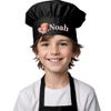 Personalized Kids Chef Hat, Custom Apron, Elastic Band Junior Chef Hat for Kitchen - White, Black, Red, Purple, Pink view 1