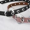 Adorable Heart Shaped Belt for Girls Imitation Leather, Alloy Buckle, 0.8in Wide, 31.5in Length - Gift for Girls (Roll taro powder) view 4