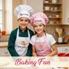 Personalized Kids Chef Hat, Custom Hot Dog White Chef Hats and Apron, Customized Toddler Chef, Elastic Band Junior Chef Cap for Kitchen, Young Kitchen Gear - White, Black, Red, Purple, Pink view 2