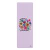 Custom Boho Eco Yoga Mat Mindset Is Everything Floral Rubber Mat Non-Slip & Eco-Friendly Perfect for Home, Gym & Yoga Workout view 1