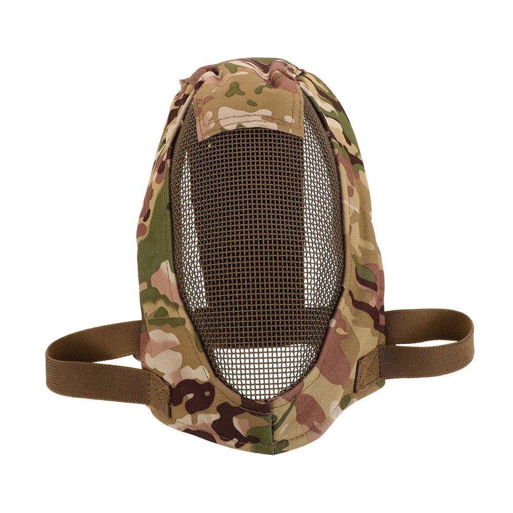 BESPORTBLE Full Face Steel Mesh Mask Fencing Protective Cover Breathable Impact Resistant for Training Police Activities Fencing Steel Mesh