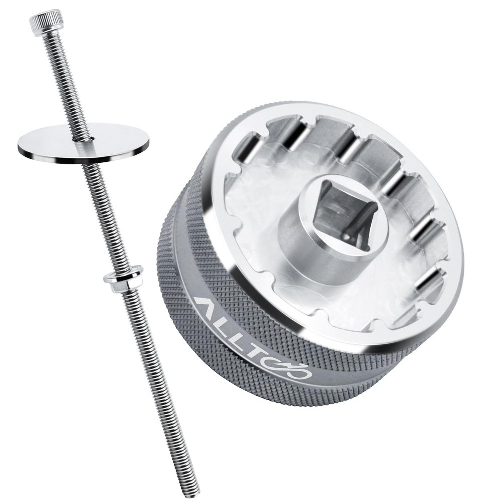 alltoo T47 Bottom Bracket Tool, 2 in 1 T47 Bottom Bracket Press Tool, Sturdy Lightweight Cycling Cup Press Tool, for Trek T47BB 12t 16t