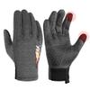 HANDLANDY Lightweight Running Gloves for Men & Women, Thermal Warm & Touchscreen Gloves with Fleece Lining & Anti-Slip Grip for Commuting, Cycling, Jogging and Use as a Ski Liner (Grey, X,Large) view 1