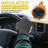 HANDLANDY Lightweight Running Gloves for Men & Women, Thermal Warm & Touchscreen Gloves with Fleece Lining & Anti-Slip Grip for Commuting, Cycling, Jogging and Use as a Ski Liner (Grey, X,Large) view 3