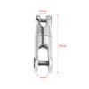 AMHSNIJI Boats Anchor Chain Connector Hinge Marine Hardware Stainless Steel Anchor 1/4-5/16" Chain 360 Degree Swivel Chain Connector view 2