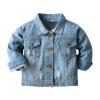 Toddler Outwear Plaid Over Winter Long Sleeve Denim Jacket Blouse Boys Light Blue Raincoat for Kids (Blue, 2-3 Years) view 1