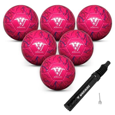 Vizari Zodiac Soccer Ball for Youth, Adults, Boys, Girls, Kids | Size 3,4,5 | Durable & Waterproof Synthetic Leather Soccer Ball (Bundle of 1, 6, & 12)