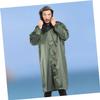 ROMISBABA Rain Poncho for Women Men Adults Long Rain Jacket Cycle Hiking Outdoor Activity Cover view 3