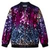 GRACE KARIN Sequin Jacket Cardigan Size 7-8 Gold Purple Blue Outfits Fall Winter Party Sparkle Top Coat for Girls view 1