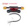 XinGeeek Electrical Motorbike Tail Light,12V Electric Scooter Brake Light and Turn Signal for Ebike Accessories Night Riding Brake Lamp view 2
