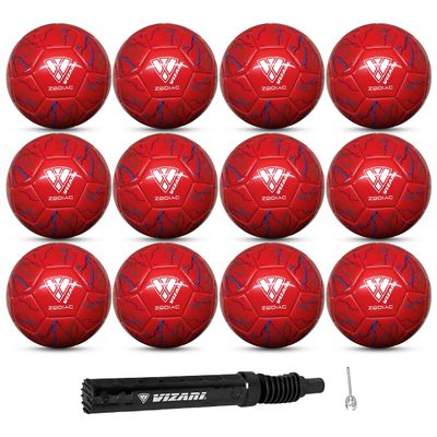 Vizari Zodiac Soccer Ball for Youth, Adults, Boys, Girls, Kids | Size 3,4,5 | Durable & Waterproof Synthetic Leather Soccer Ball (Bundle of 1, 6, & 12)