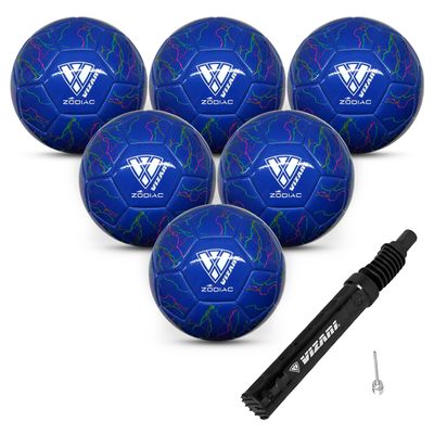 Vizari Zodiac Soccer Ball for Youth, Adults, Boys, Girls, Kids | Size 3,4,5 | Durable & Waterproof Synthetic Leather Soccer Ball (Bundle of 1, 6, & 12)