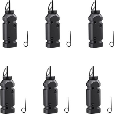 Wuden 6-Pack Perimeter Trip Alarm, Trip Wire Alarm Device, Camping 12 Gauge Bear Deterrent, Black(6PCS) (Black2)