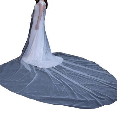 WEISUYUUS Shining Bridal Cape Veils Wedding Shoulder Veil Sequins Jackets for Women Boleros Shawl Wedding Accessories for Bride