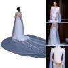 WEISUYUUS Shining Bridal Cape Veils Wedding Shoulder Veil Sequins Jackets for Women Boleros Shawl Wedding Accessories for Bride view 2