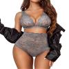 Avidlove Womens Sexy Lingerie High Waist Bra and Panty Set Strappy Babydoll view 1