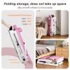 78" Pilates Reformer Machine Home Gym, Foldable Pilates Equipment for Home Workout with 3 Helght Adjustble Pulley Risers and Metal Resistance Springs, Support Up to 330 lbs (Pink) view 3