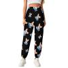 Corgi Reading Book Women's Baggy Sweatpants Cinch Bottom Joggers Pants Lounge Trousers with Pockets M view 1