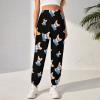 Corgi Reading Book Women's Baggy Sweatpants Cinch Bottom Joggers Pants Lounge Trousers with Pockets M view 2