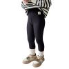AIMAOMI Baby Fleece Lined Winter Leggings Toddler Infant Footie Basic Full Length Stretchy Thermal Fall Solid Toddler Girl Clothes (Black, 12-18 Months) view 1