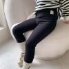 AIMAOMI Baby Fleece Lined Winter Leggings Toddler Infant Footie Basic Full Length Stretchy Thermal Fall Solid Toddler Girl Clothes (Black, 12-18 Months) view 2