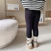 AIMAOMI Baby Fleece Lined Winter Leggings Toddler Infant Footie Basic Full Length Stretchy Thermal Fall Solid Toddler Girl Clothes (Black, 12-18 Months) view 3