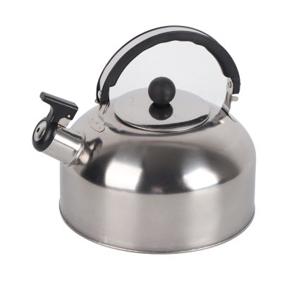 3L Stainless Steel Whistling Camping Bottle Lightweight Kettle for Camping Trips, 3L Tea Kettle, Lightweight Teapot, Travelling Kettle with Folding Handle and Flip Pour Spout