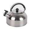 3L Stainless Steel Whistling Camping Bottle Lightweight Kettle for Camping Trips, 3L Tea Kettle, Lightweight Teapot, Travelling Kettle with Folding Handle and Flip Pour Spout