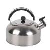 3L Stainless Steel Whistling Camping Bottle Lightweight Kettle for Camping Trips, 3L Tea Kettle, Lightweight Teapot, Travelling Kettle with Folding Handle and Flip Pour Spout view 2