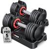 Rendpas Adjustable Dumbbells of 2, 1-Sec Weights Dumbbells Set, 5 in 2 Free Adjustable with Anti-Slip Texture Handle, Weight Set For Home Gym Suit both Men and Women view 1
