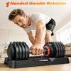 Rendpas Adjustable Dumbbells of 2, 1-Sec Weights Dumbbells Set, 5 in 2 Free Adjustable with Anti-Slip Texture Handle, Weight Set For Home Gym Suit both Men and Women view 2
